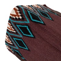 Western podsedelnica POOL'S BREATHABLE PURE WOOL, bordo/turkizna