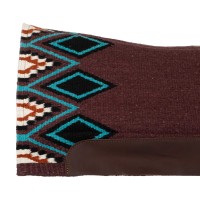 Western podsedelnica POOL'S BREATHABLE PURE WOOL, bordo/turkizna