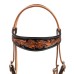 Pool's western uzda DARK FLORAL Pool's western uzda DARK FLORAL