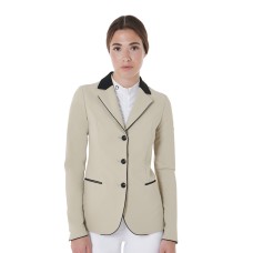 EQUESTRO ženski tekmovalni suknjič OXFORD TAN, MODEL ELLEGANCE