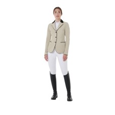 EQUESTRO ženski tekmovalni suknjič OXFORD TAN, MODEL ELLEGANCE