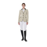EQUESTRO ženski tekmovalni suknjič OXFORD TAN, MODEL ELLEGANCE
