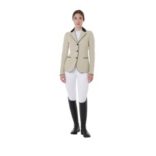 EQUESTRO ženski tekmovalni suknjič OXFORD TAN, MODEL ELLEGANCE
