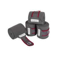 Flis bandaže EQUESTRO BREATHABLE, GREY/RED Flis bandaže EQUESTRO BREATHABLE, GREY/RED