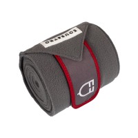 Flis bandaže EQUESTRO BREATHABLE, GREY/RED