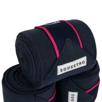 Flis bandaže EQUESTRO BREATHABLE, NAVY/FUCHSIA