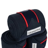 Flis bandaže EQUESTRO BREATHABLE, NAVY/RED