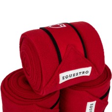 Flis bandaže EQUESTRO BREATHABLE, RED/BLACK