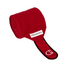 Flis bandaže EQUESTRO BREATHABLE, RED/BLACK