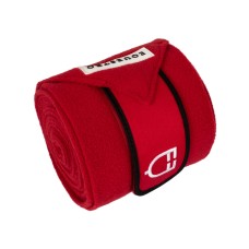 Flis bandaže EQUESTRO BREATHABLE, RED/BLACK