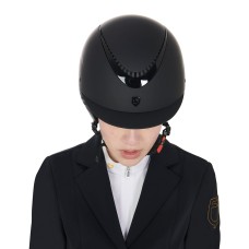 Equestro® jahalna čelada GALAXY SHINY FRAME - črna/črna