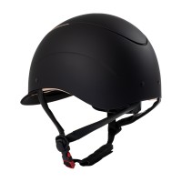 Equestro® jahalna čelada GALAXY SHINY FRAME - črna/rosegold