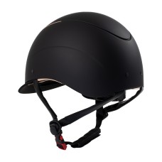 Equestro® jahalna čelada GALAXY SHINY FRAME - črna/rosegold