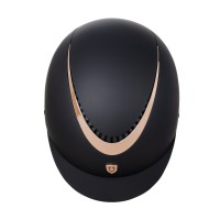 Equestro® jahalna čelada GALAXY SHINY FRAME - črna/rosegold