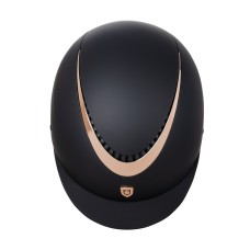 Equestro® jahalna čelada GALAXY SHINY FRAME - črna/rosegold