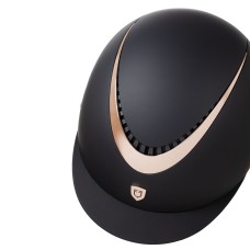 Equestro® jahalna čelada GALAXY SHINY FRAME - črna/rosegold