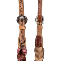 Pool's western uzda na eno uho BRAIDED LEATHER DECORATIONS