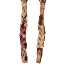 Pool's western uzda na eno uho BRAIDED LEATHER DECORATIONS