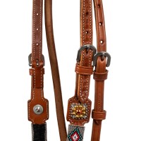 Pool's western uzda NAVAJO BEADED
