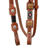 Pool's western uzda NAVAJO BEADED