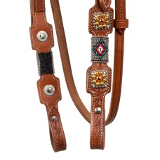 Pool's western uzda NAVAJO BEADED