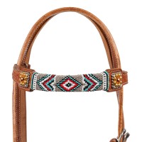 Pool's western uzda NAVAJO BEADED