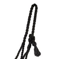 POOL'S vrvična oglavka s povodcem LEATHER BLACK
