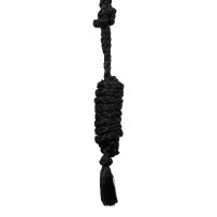 POOL'S vrvična oglavka s povodcem LEATHER BLACK