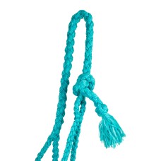 POOL'S vrvična oglavka s povodcem LEATHER TURQUOISE
