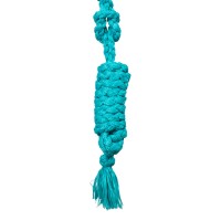 POOL'S vrvična oglavka s povodcem LEATHER TURQUOISE