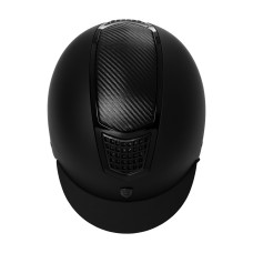 Jahalna čelada EQUESTRO® ECLIPSE PLAIN MATT - CARBON
