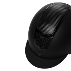 Jahalna čelada EQUESTRO® ECLIPSE PLAIN MATT - CARBON