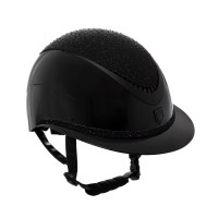 Equestro® jahalna čelada LUXURY WIDE VISOR, črna Equestro® jahalna čelada LUXURY WIDE VISOR, črna