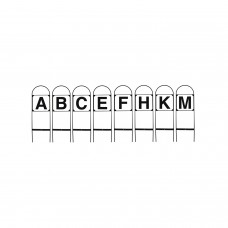 Set dresurnih znakov za jahalnico ABCEFHKM, 8 kom