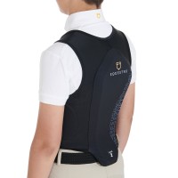Otroški zaščitni jopič EQUESTRO Back Protector - črn