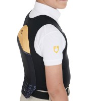Otroški zaščitni jopič EQUESTRO Back Protector - rumen