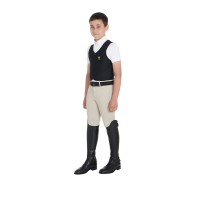 Otroški zaščitni jopič EQUESTRO Back Protector - rumen