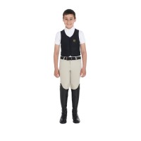 Otroški zaščitni jopič EQUESTRO Back Protector - rumen