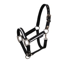 Oglavka in povodec EQUESTRO WHITE TRIM