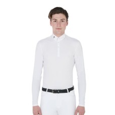 Moška tekmovalna majica EQUESTRO TECNICO dolg rokav