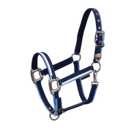 Oglavka in povodec EQUESTRO WHITE TRIM
