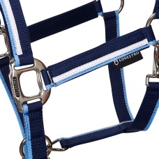 Oglavka in povodec EQUESTRO WHITE TRIM