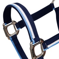 Oglavka in povodec EQUESTRO WHITE TRIM