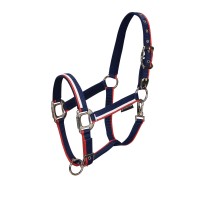 Oglavka in povodec EQUESTRO WHITE TRIM