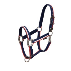 Oglavka in povodec EQUESTRO WHITE TRIM
