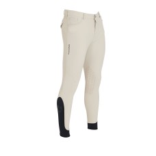 Moške jahalne hlače EQUESTRO CASPAR, kolenski silikon