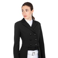 EQUESTRO® dresurni ženski tekmovalni frak - črn
