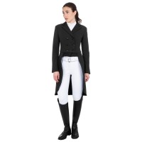 EQUESTRO® dresurni ženski tekmovalni frak - črn EQUESTRO® dresurni ženski tekmovalni frak - črn