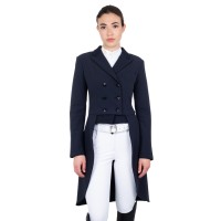 EQUESTRO® dresurni ženski tekmovalni frak- temno moder