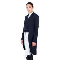 EQUESTRO® dresurni ženski tekmovalni frak- temno moder